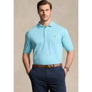🐬 Polo Ralph Lauren Men’s 3XB Aqua Polo Shirt – Big Pony Knit – GUC